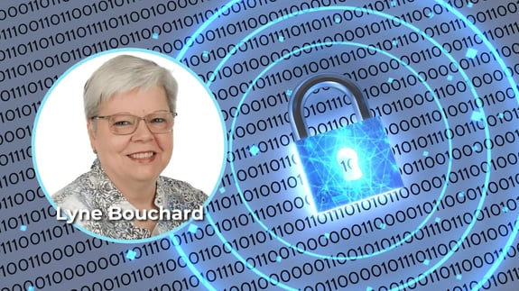 Photo de Lyne Bouchard et un cadenas